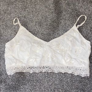 LA HEARTS - WHITE BANDEAU/CROP